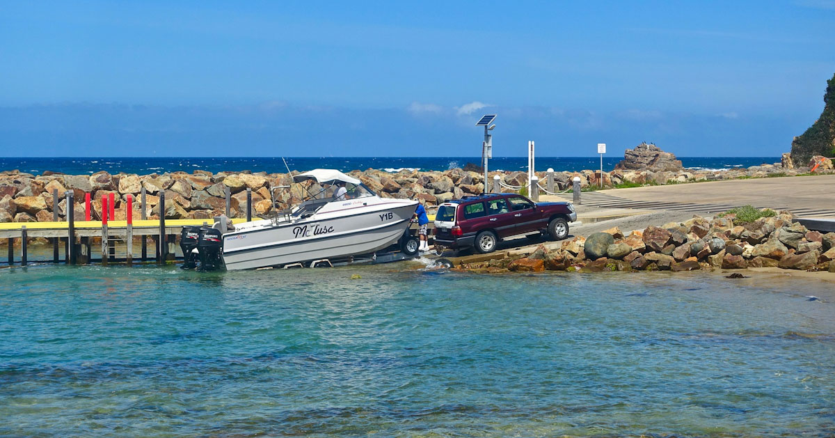 yacht boat launch